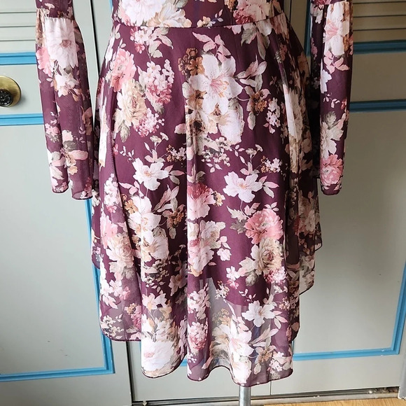 American Rag Floral Burgundy Dress - Picture 13 of 15